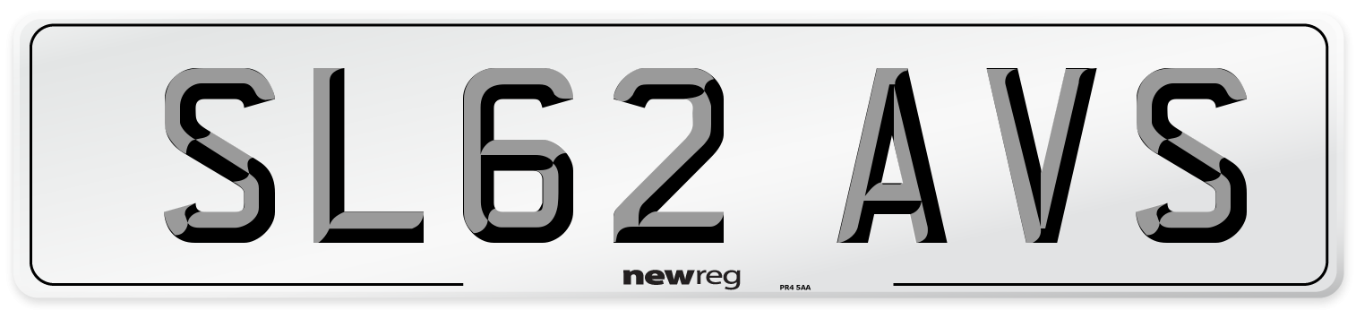 SL62 AVS Number Plate from New Reg